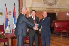 5 September 2012 (from left to right) Erwin Helmut Hofer, Nebojsa Stefanovic and William Infante (Photo by © UNDP Serbia)